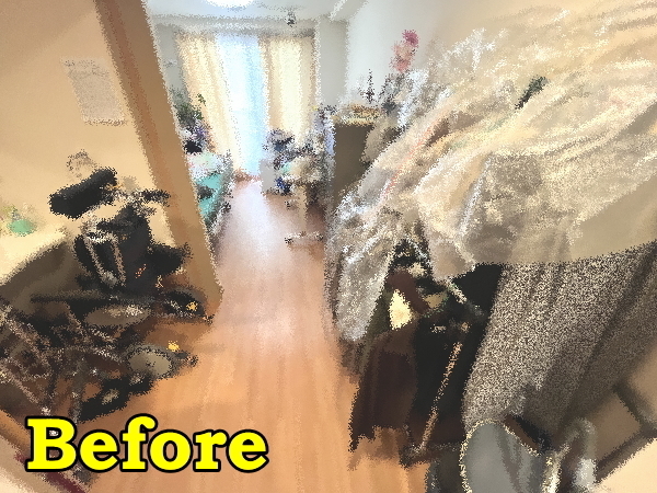 老人ホーム部屋片付けビフォー画像