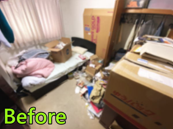 相模原市中央区 I様 お部屋の片付けサービスビフォー画像