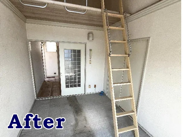 相模原市緑区1DKアパート部屋片付けアフター画像