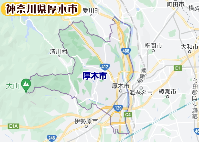 神奈川県厚木市サービスマップ