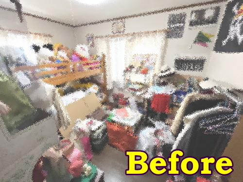 町田市アパートの片付けビフォー画像